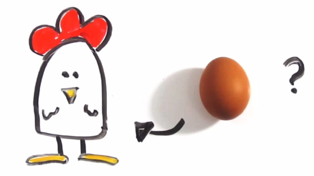 ¿Qué fue antes? ¿El huevo o la gallina?
