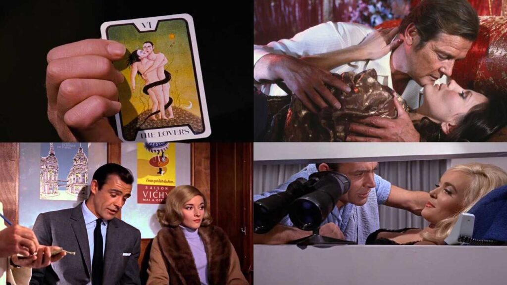 Escenas de películas de James Bond de Roger Moore y Sean Connery