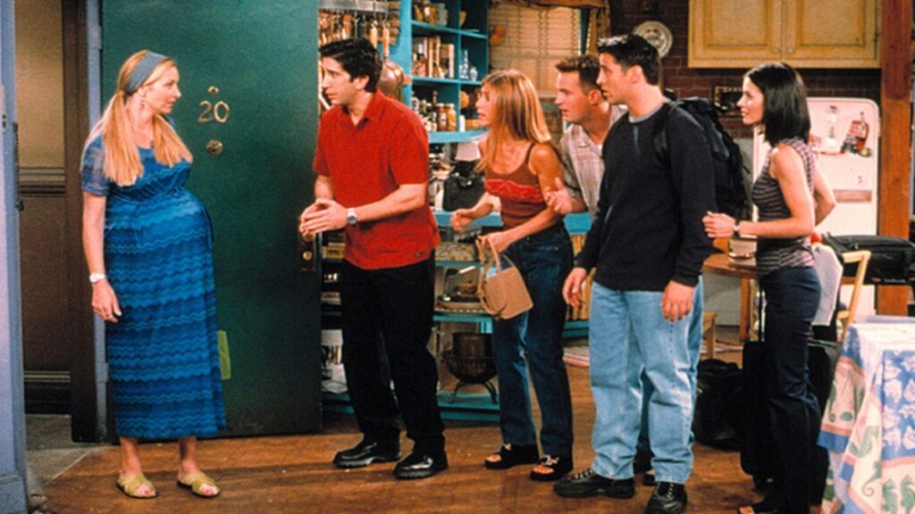 Phoebe embarazada en 'Friends'