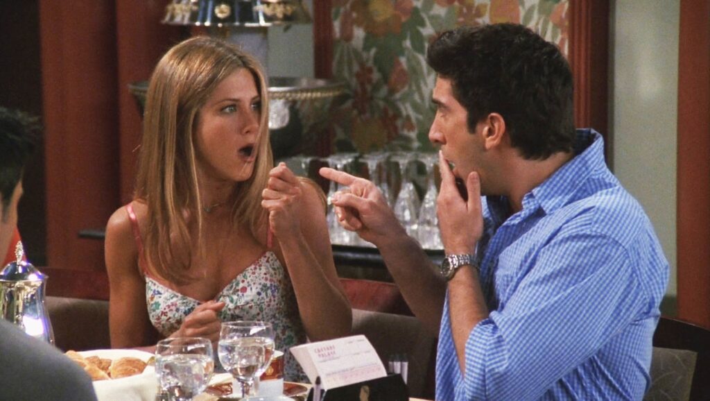 Rachel y Ross en 'Friends'
