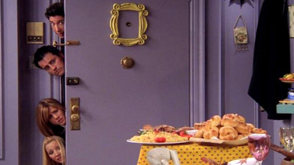 Mirilla de la puerta en 'Friends'
