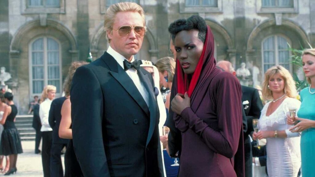 Christopher Walken y Grace Jones en 'Panorama para matar'