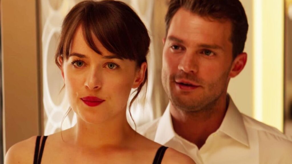 Escena de 'Cincuenta sombras más oscuras': Anastasia y Christian