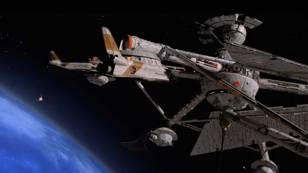 Escena espacial en 'Moonraker'