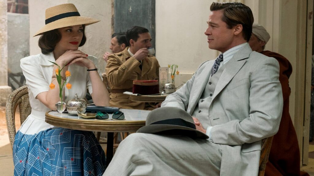 Escena de 'Aliados': Cotillard y Pitt en Marruecos