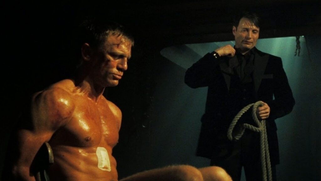 Escena de la tortura en 'Casino royale'
