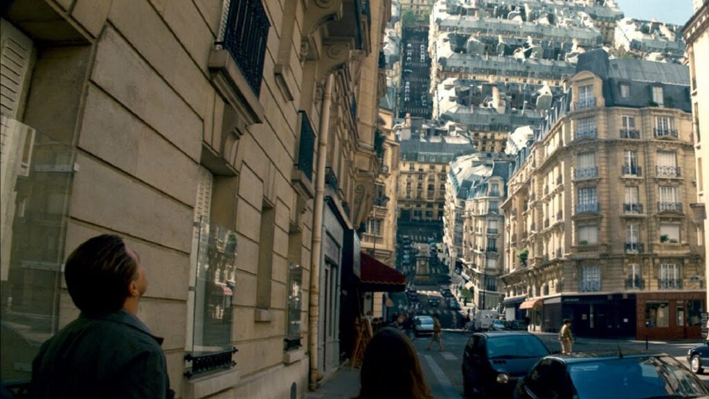 Escena de 'Origen': Alterando edificios