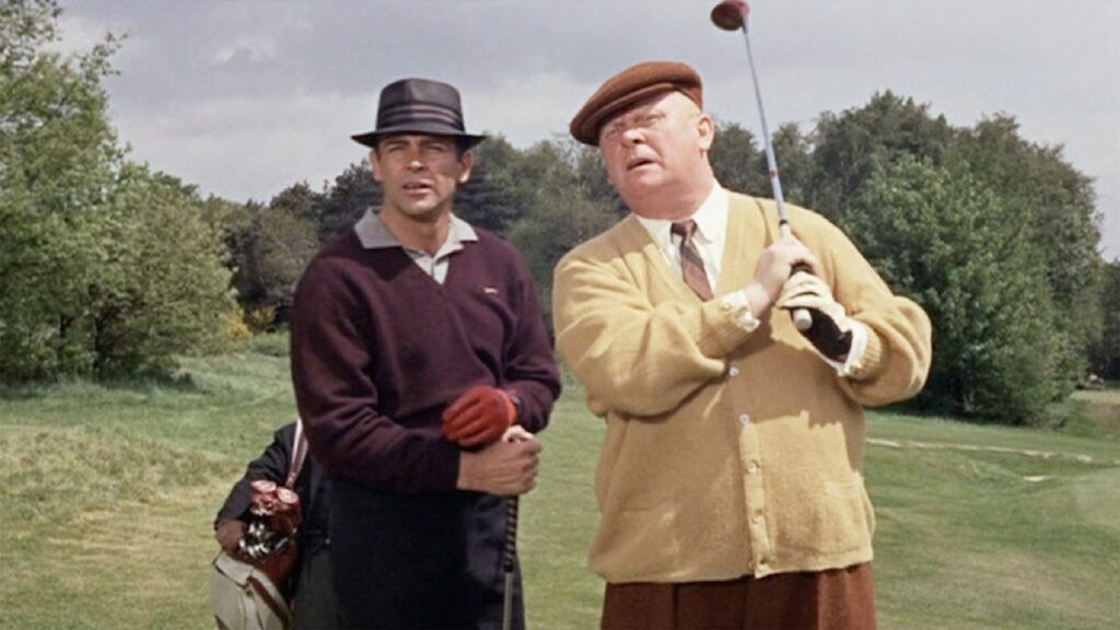 Partido de golf entre Bond y Goldfinger en 'James Bond contra Goldfinger'