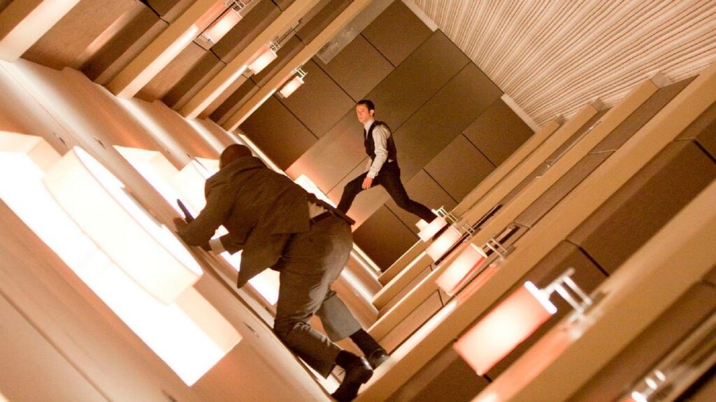 Escena de 'Origen': Gravedad cero