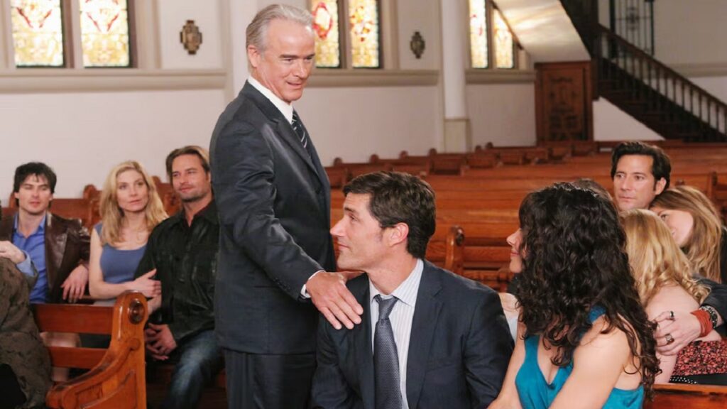 Kate, Jack y el padre de Jack en el último capítulo de 'Perdidos'