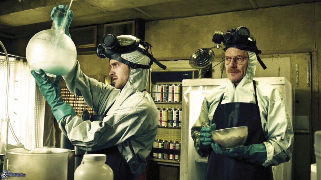 Jesse y Walter cocinando en 'Breaking Bad'