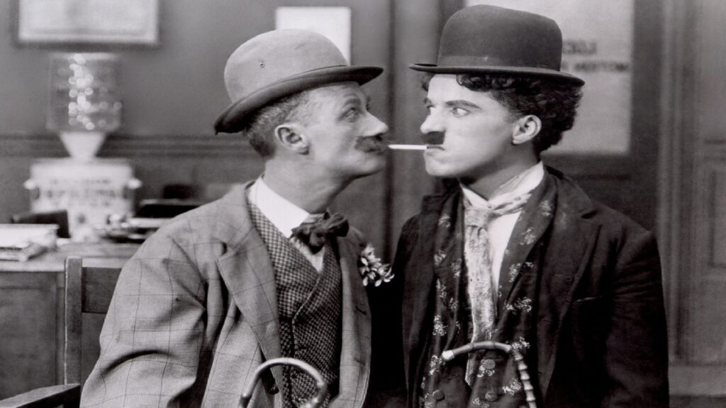 Escena de película de Charlot