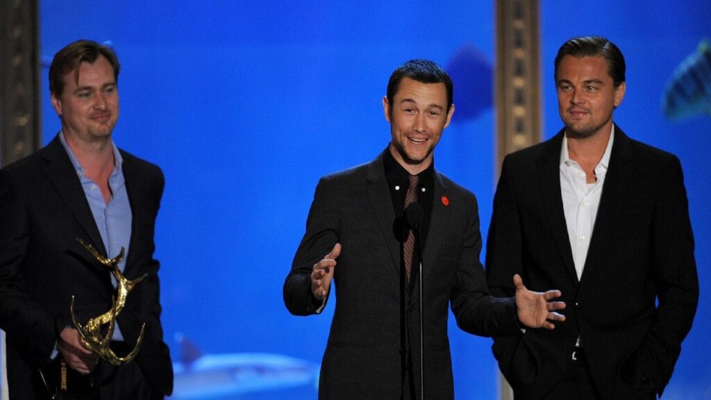 Nolan, Gordon-Levitt y DiCaprio