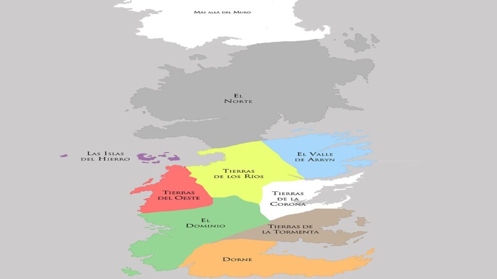 Reinos de 'Juego de tronos'