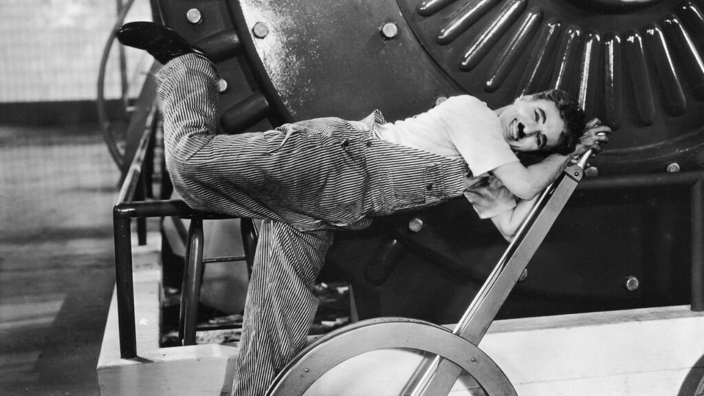 Charles Chaplin en 'Tiempos modernos'