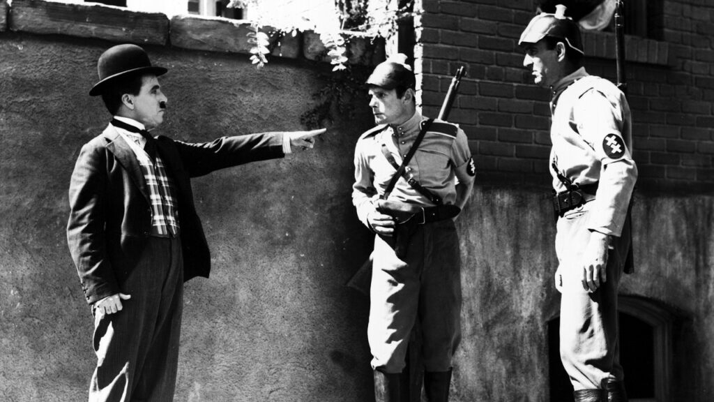 Charles Chaplin en 'El gran dictador'