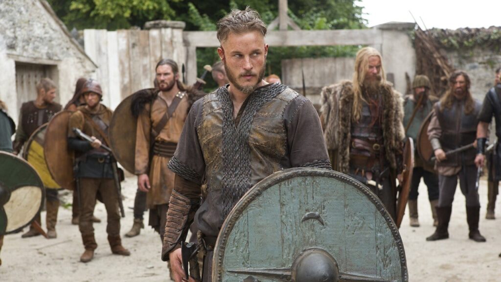 Ragnar y su escuadrón en 'Vikingos'