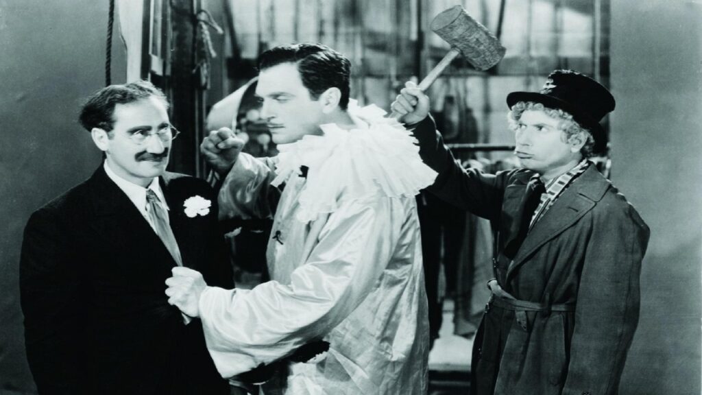 Groucho Marx y Harpo Marx en película
