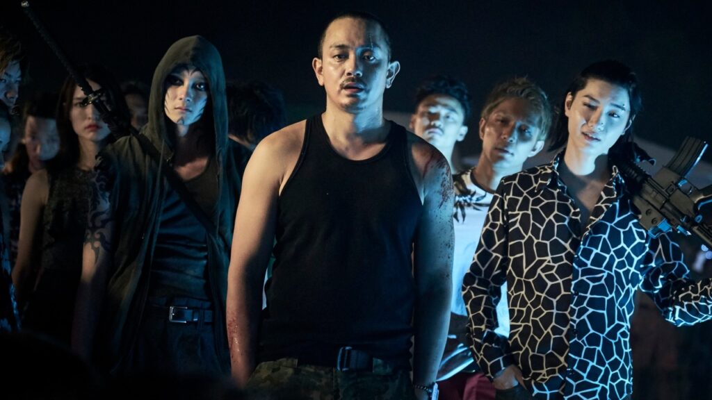 Militares de la playa en 'Alice in Borderland'