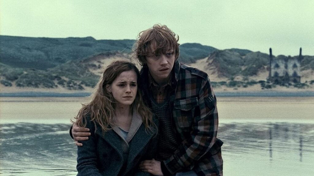 Hermione y Ron en 'Harry Potter'