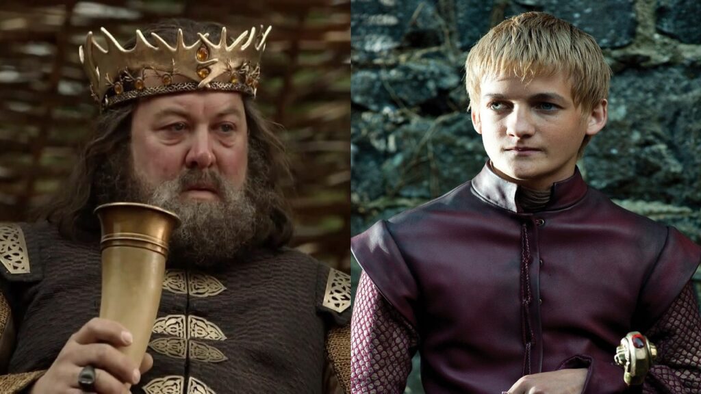 Mark Addy y Jack Gleeson en 'Juego de tronos'