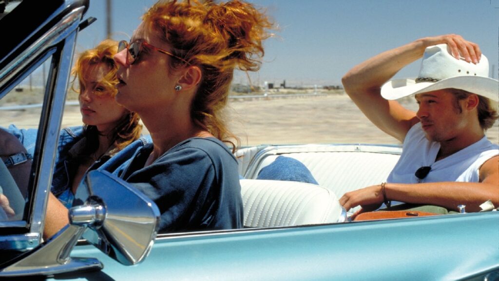 Escena de 'Thelma & Louise' con Brad Pitt