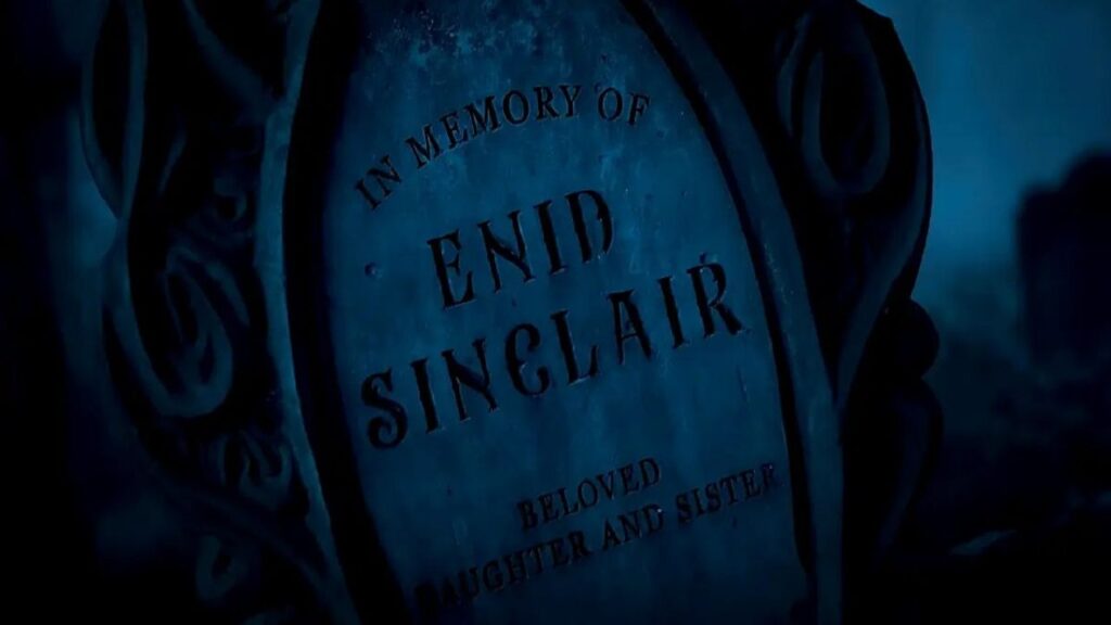 Tumba de Enid Sinclair en 'Miércoles'