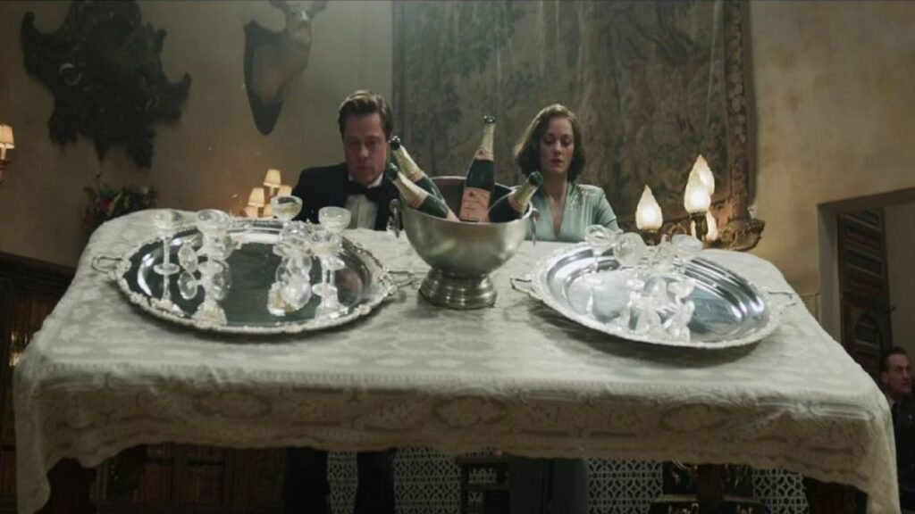 Brad Pitt y Marion Cotillard en 'Aliados'