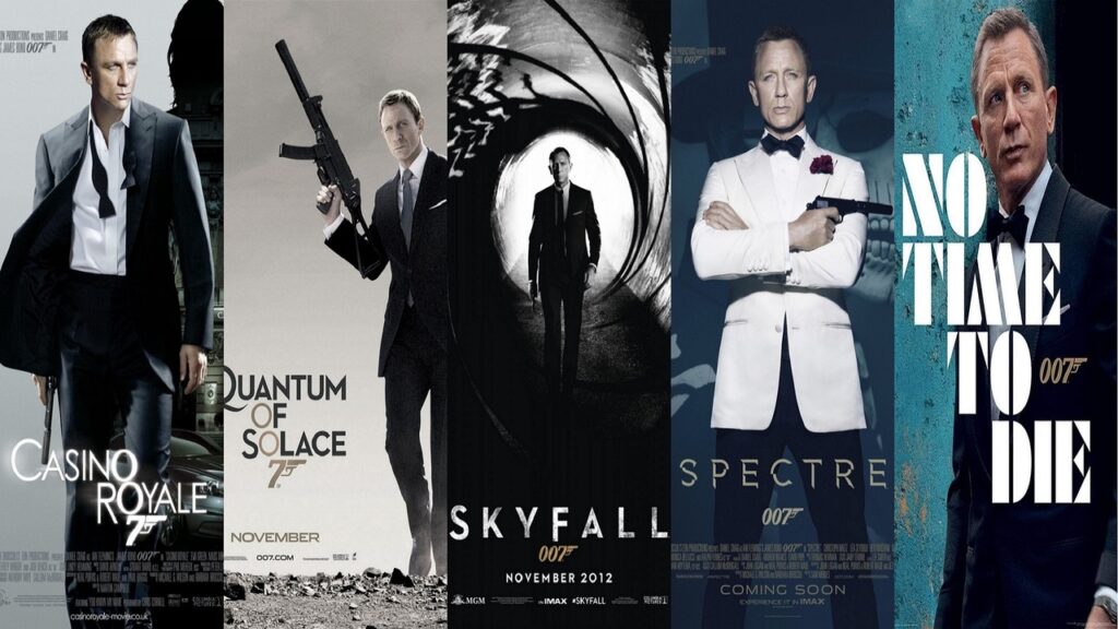 Películas de Daniel Craig como James Bond