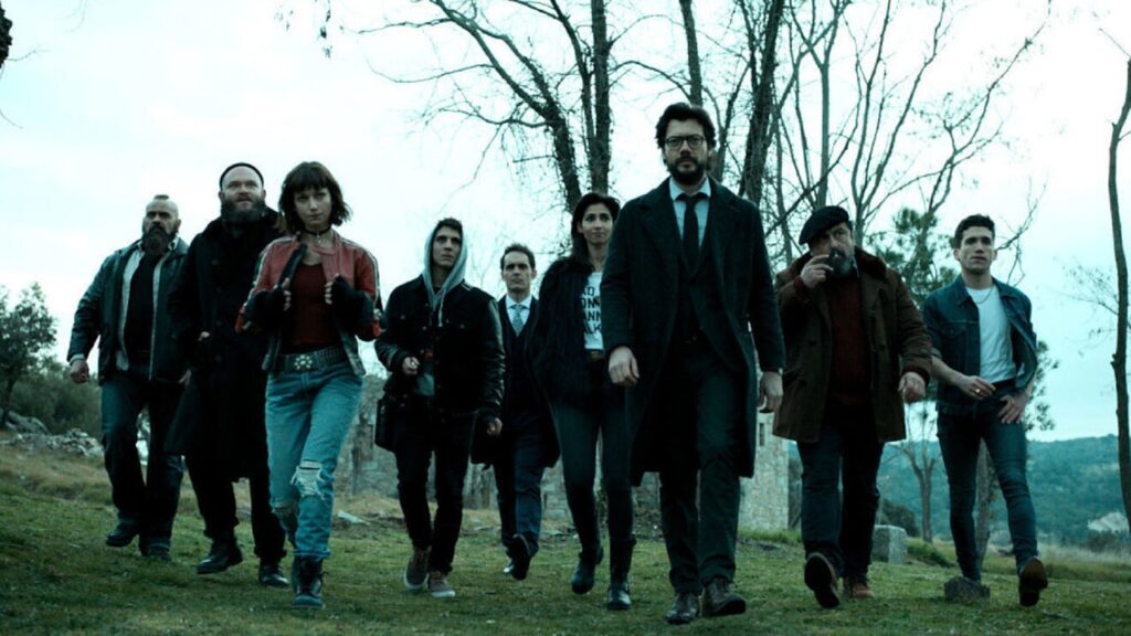 Equipo de atracadores en 'La casa de papel'