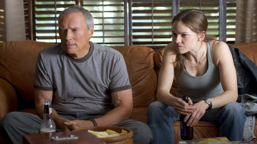 Clint Eastwood y Jennifer Garner en 'Million dollar baby'