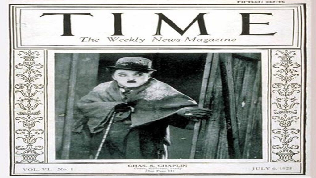 Charles Chaplin en la revisa 'Time'