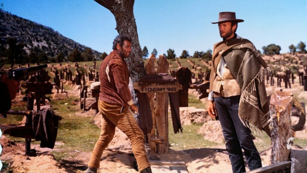 Escena de 'El bueno, el feo y el malo'