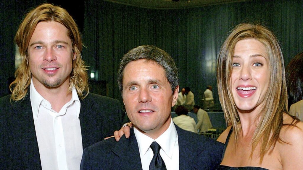 Brad Pitt, Brad Grey y Jennifer Aniston