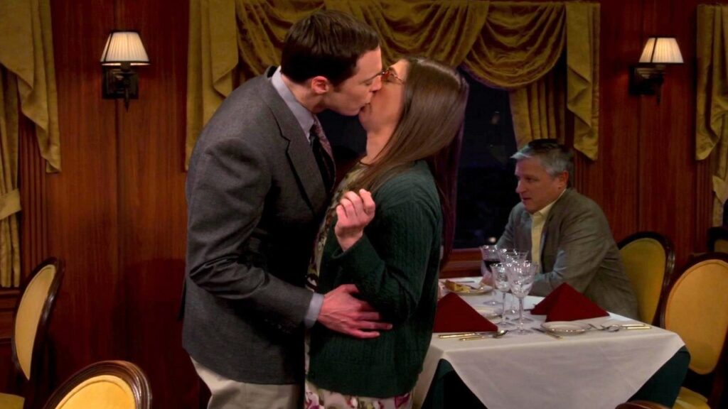 Primer beso de Sheldon y Amy en 'Big Bang'