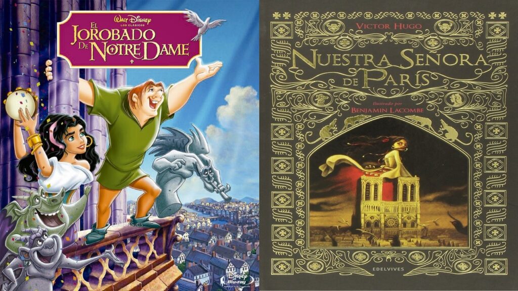 Película y libro de 'El jorobado de Notre Dame'
