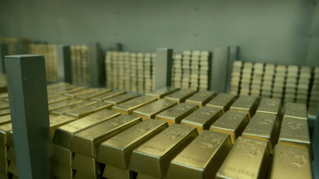 Lingotes de oro en 'La casa de papel'