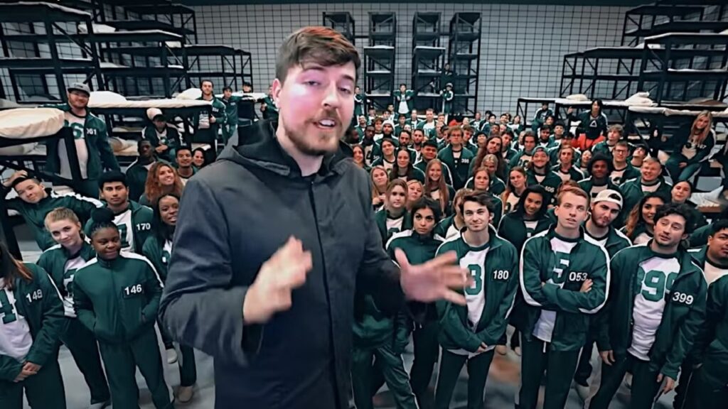 MrBeast en competición basada en 'El juego del calamar'