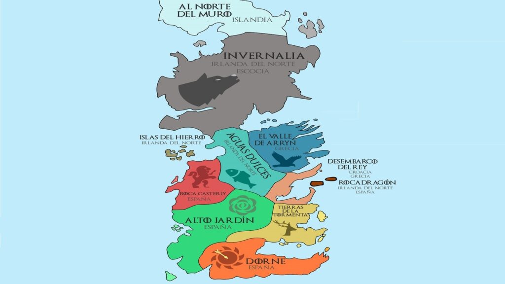 Localizaciones de 'Juego de tronos'