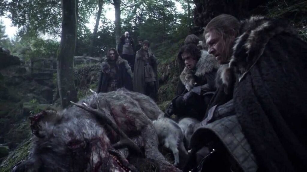 Huargo y ciervo en 'Juego de tronos'