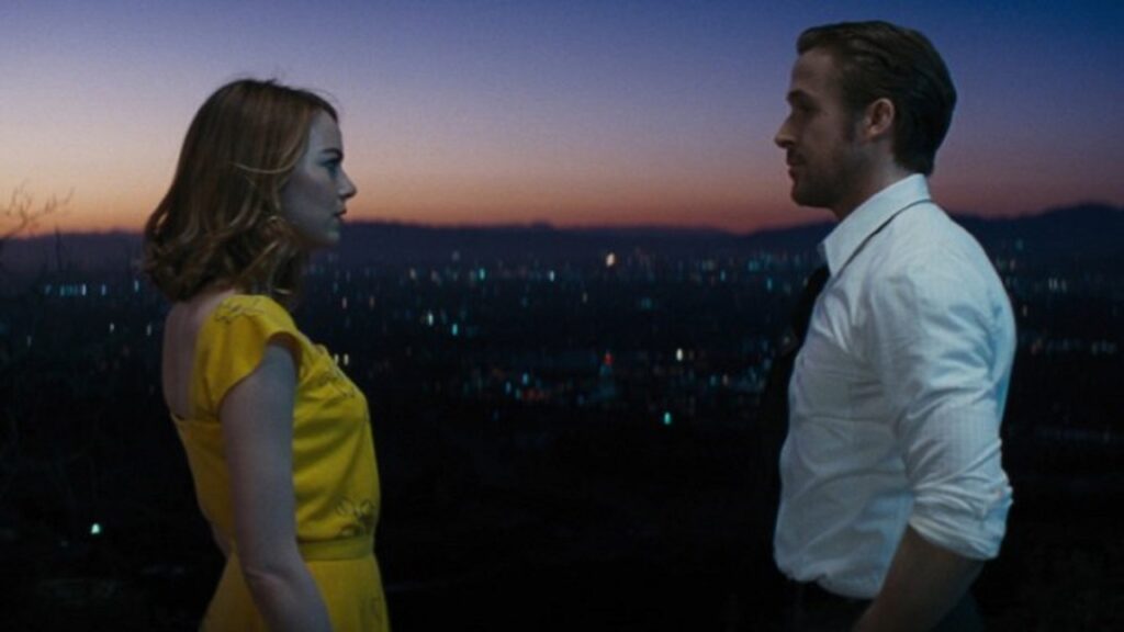 Emma Watson y Ryan Gosling en escena de 'La La Land'