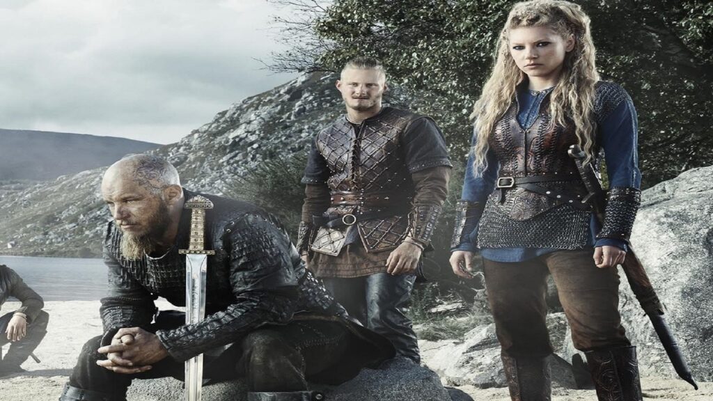 Ragner, Lagertha y Bjorn en 'Vikingos'
