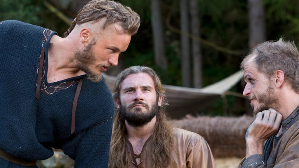 Ragnar, Rollo y Floki en 'Vikingos'