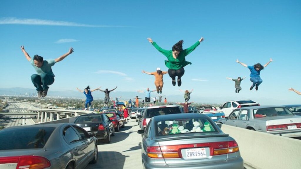 Escena de 'La La Land' en el atasco