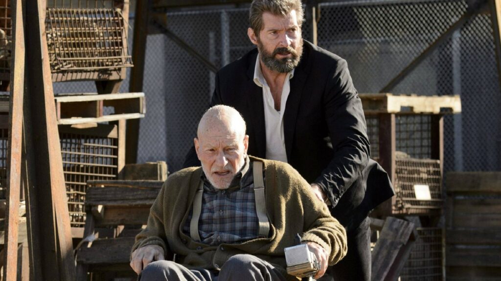 Hugh Jackman y Patrick Stewart en 'Logan'