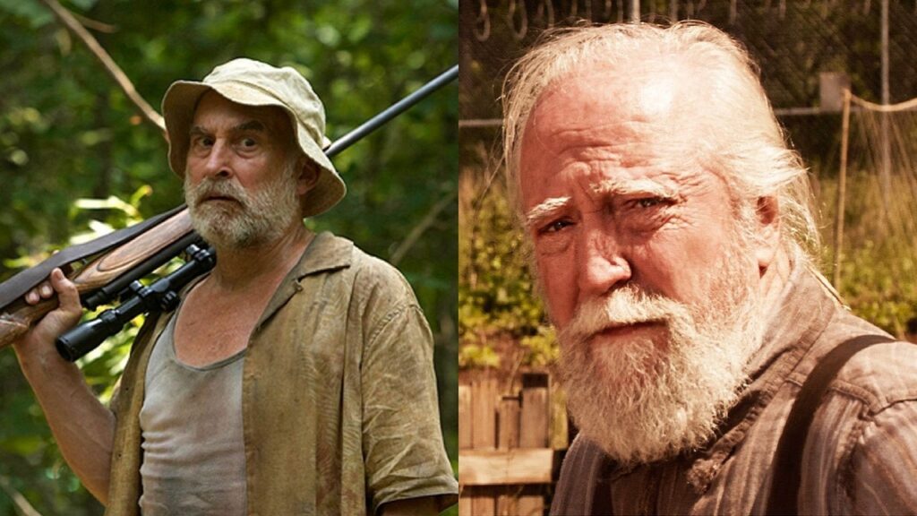 Dale y Hershel en 'The walking dead'