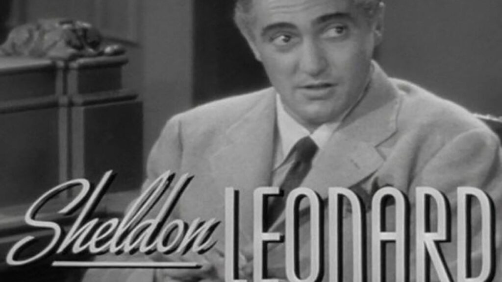 Créditos de película en blanco y negro de Sheldon Leonard