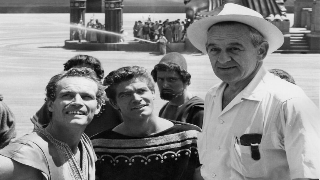 Charlton Heston, Stephen Boyd y William Wyler