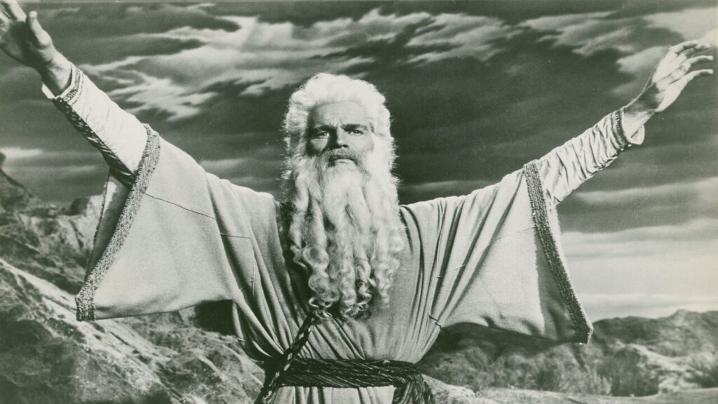 Charlton Heston como 'Moisés'