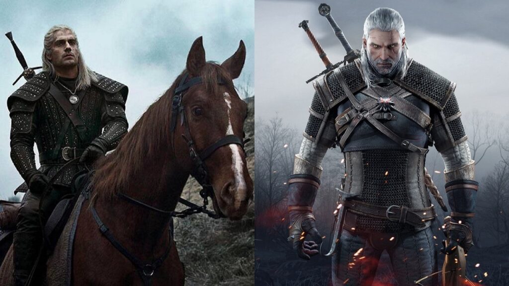 Geralt de Rivia en la serie y en el juego